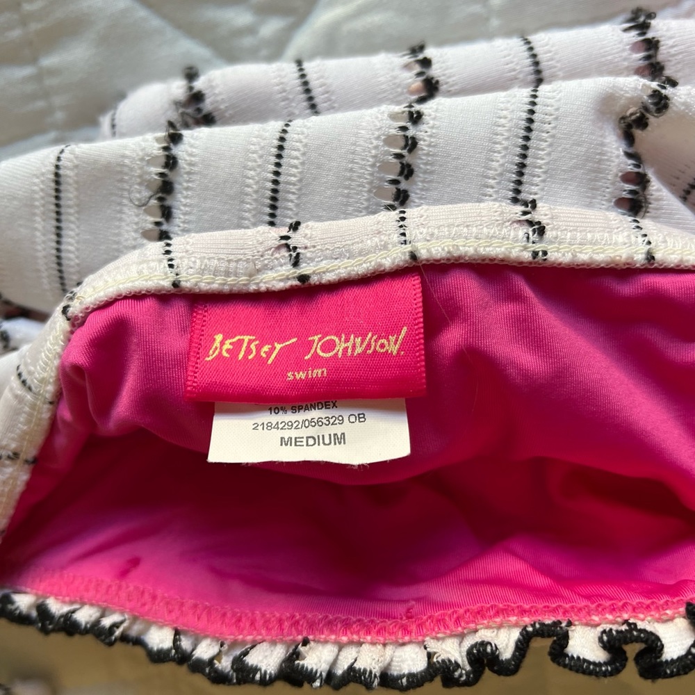 White Betsy Johnson Bikini
